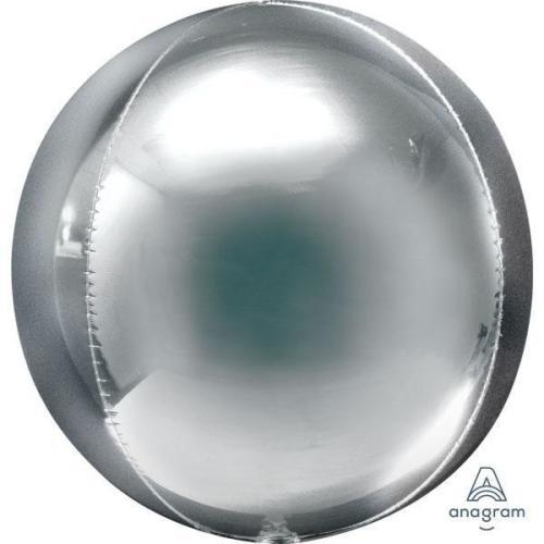 Orbz Silver Foil Balloon G20 Bulk 38 x 40 cm