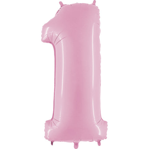 Number 1 - Pastel Pink - 40 inch - Grabo