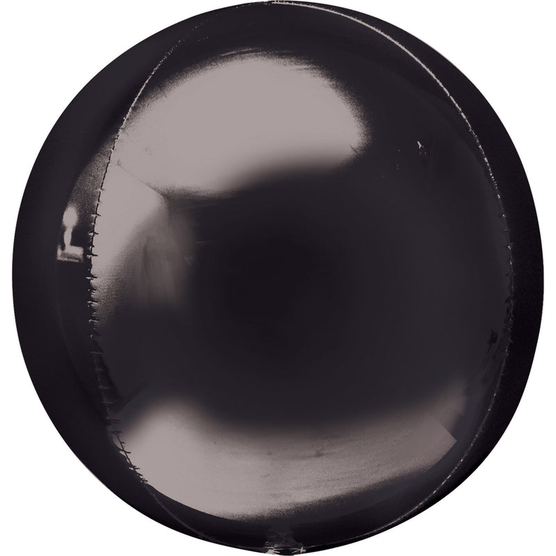 Orbz Black Foil Balloon G20 Bulk 38 x 40 cm