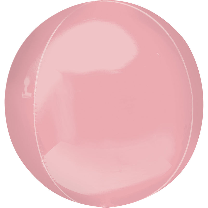 Orbz Pastel Pink Foil Balloon G20 Bulk 38cm x 40cm